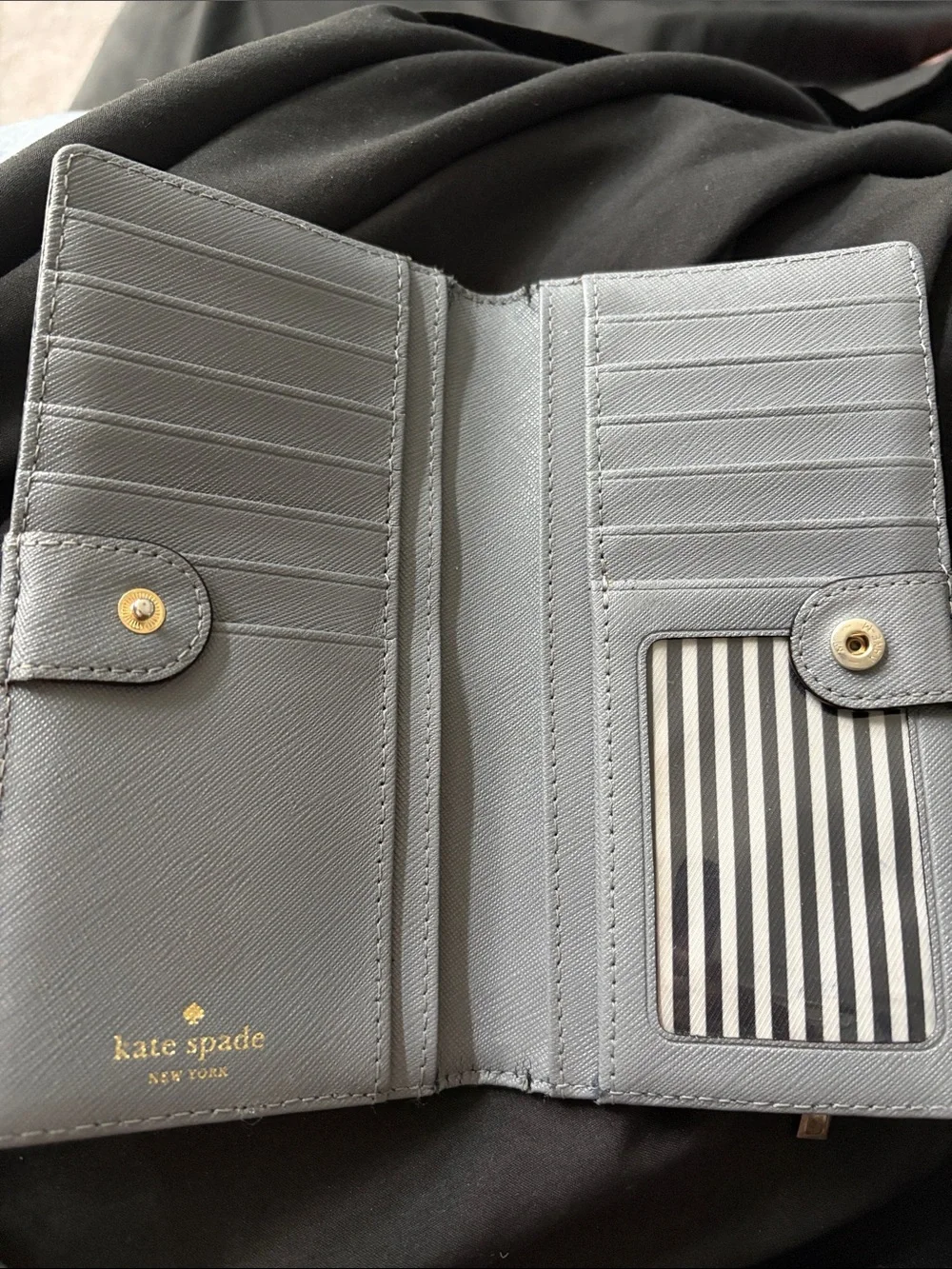 kate spade Two-Tone Light Gray & Gray Wallet